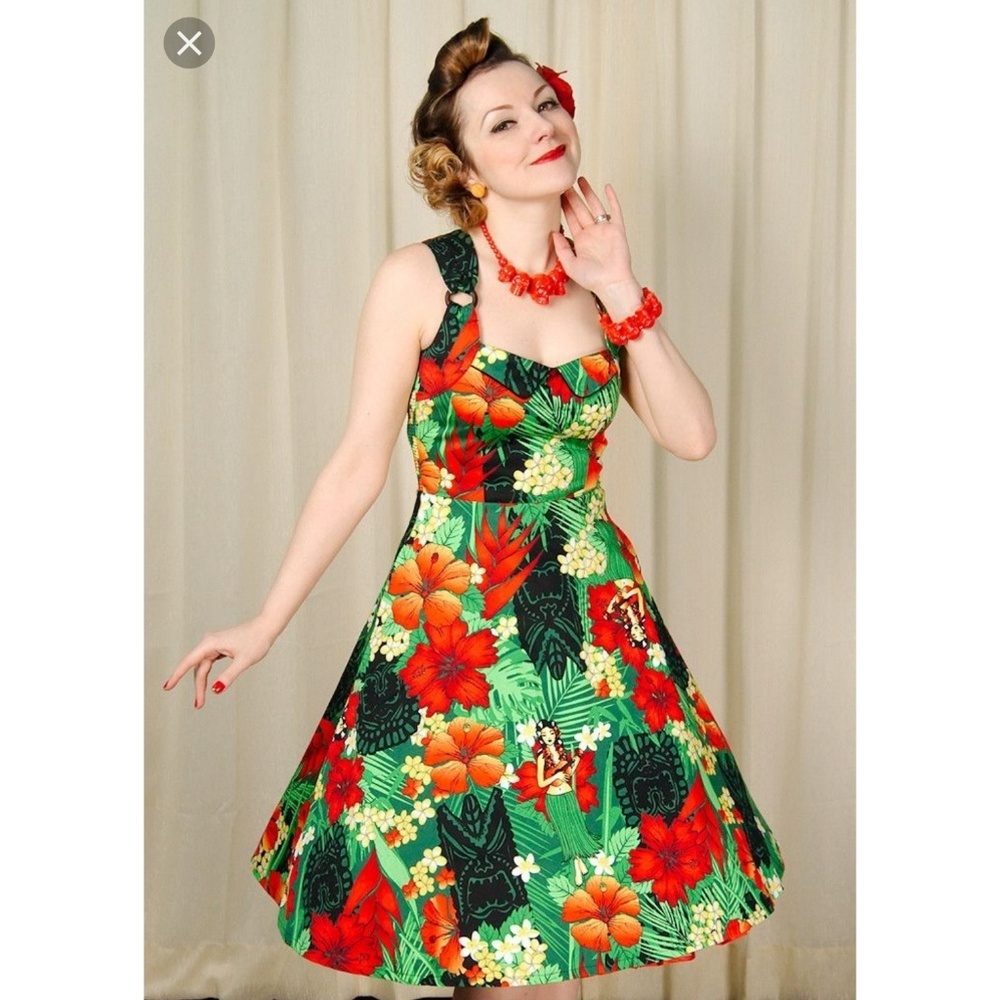 Voodoo Vixen Pinup Tiki Dress